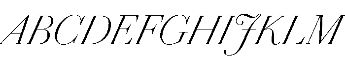 Chiswick Headline Extralight Italic Font UPPERCASE