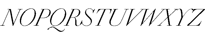 Chiswick Headline Extralight Italic Font UPPERCASE
