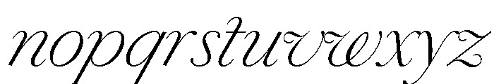 Chiswick Headline Extralight Italic Font LOWERCASE