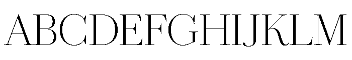 Chiswick Headline Extralight Font UPPERCASE