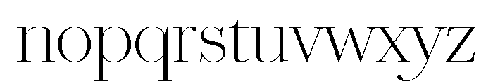 Chiswick Headline Extralight Font LOWERCASE