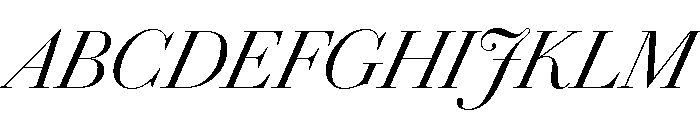 Chiswick Headline Light Italic Font UPPERCASE