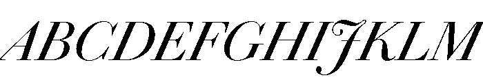 Chiswick Headline Regular Italic Font UPPERCASE