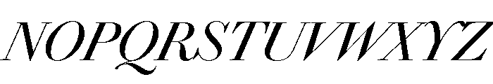 Chiswick Headline Regular Italic Font UPPERCASE