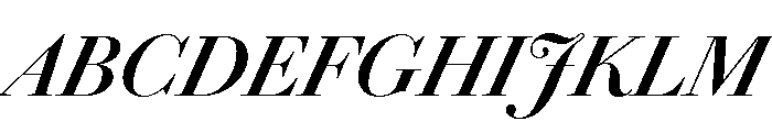 Chiswick Headline Semibold Italic Font UPPERCASE