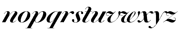 Chiswick Poster Bold Italic Font LOWERCASE