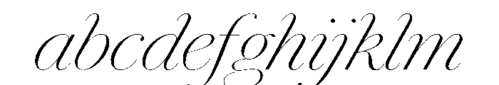Chiswick Poster Extralight Italic FONT