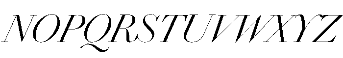 Chiswick Poster Light Italic Font UPPERCASE
