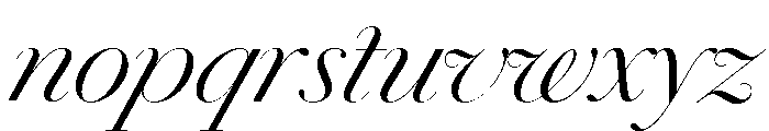 Chiswick Poster Light Italic Font LOWERCASE
