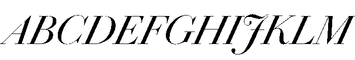 Chiswick Poster Regular Italic Font UPPERCASE