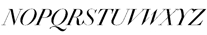 Chiswick Poster Regular Italic Font UPPERCASE