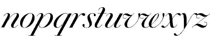 Chiswick Poster Regular Italic Font LOWERCASE