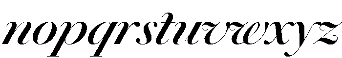 Chiswick Poster Semibold Italic Font LOWERCASE