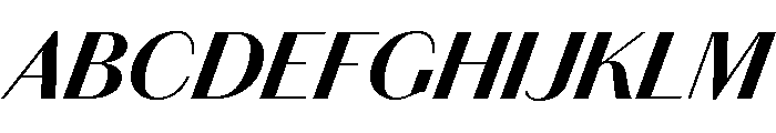 Chiswick Sans Bold Italic Font UPPERCASE