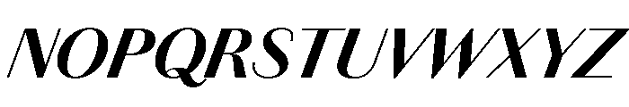 Chiswick Sans Bold Italic Font UPPERCASE