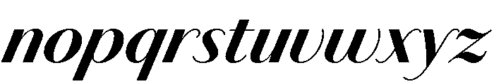 Chiswick Sans Bold Italic Font LOWERCASE
