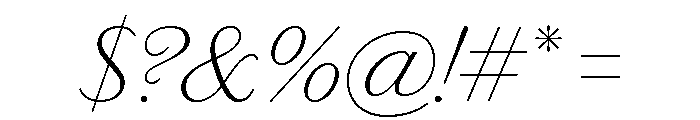 Chiswick Sans Extralight Italic Font OTHER CHARS