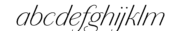 Chiswick Sans Extralight Italic FONT