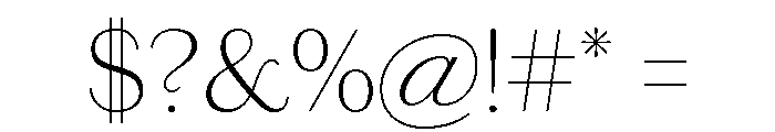 Chiswick Sans Extralight Font OTHER CHARS