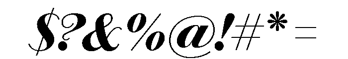 Chiswick Sans Fat Italic Font OTHER CHARS
