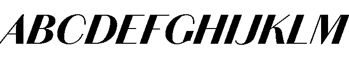 Chiswick Sans Fat Italic Font UPPERCASE