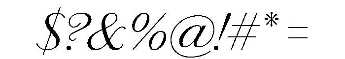 Chiswick Sans Light Italic Font OTHER CHARS