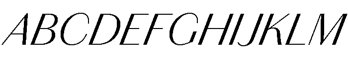 Chiswick Sans Light Italic Font UPPERCASE