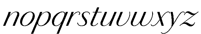 Chiswick Sans Light Italic Font LOWERCASE