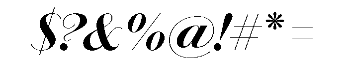 Chiswick Sans Poster Bold Italic Font OTHER CHARS