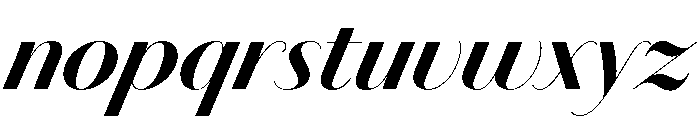 Chiswick Sans Poster Bold Italic Font LOWERCASE