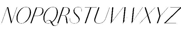 Chiswick Sans Poster Extralight Italic Font UPPERCASE