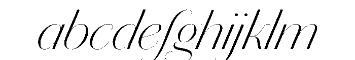 Chiswick Sans Poster Extralight Italic FONT