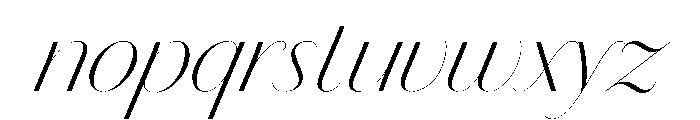 Chiswick Sans Poster Extralight Italic Font LOWERCASE