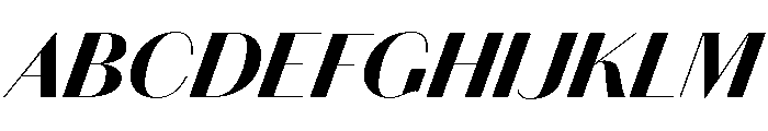 Chiswick Sans Poster Fat Italic Font UPPERCASE