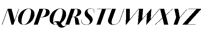 Chiswick Sans Poster Fat Italic Font UPPERCASE
