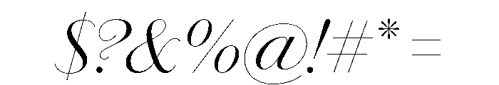 Chiswick Sans Poster Light Italic Font OTHER CHARS