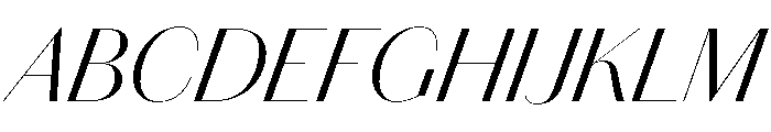Chiswick Sans Poster Light Italic Font UPPERCASE