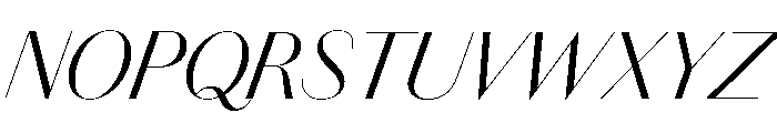 Chiswick Sans Poster Light Italic Font UPPERCASE