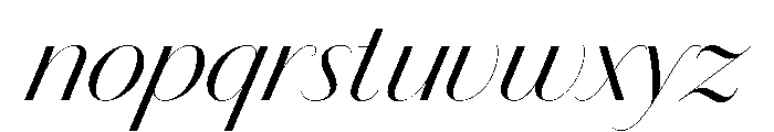 Chiswick Sans Poster Light Italic Font LOWERCASE