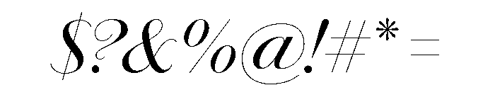 Chiswick Sans Poster Regular Italic Font OTHER CHARS
