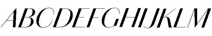 Chiswick Sans Poster Regular Italic Font UPPERCASE