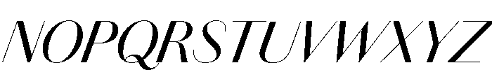 Chiswick Sans Poster Regular Italic Font UPPERCASE