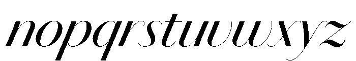 Chiswick Sans Poster Regular Italic Font LOWERCASE