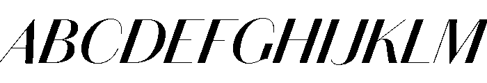 Chiswick Sans Poster Semibold Italic Font UPPERCASE