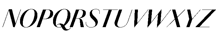 Chiswick Sans Poster Semibold Italic Font UPPERCASE