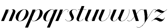 Chiswick Sans Poster Semibold Italic Font LOWERCASE