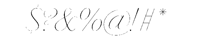 Chiswick Sans Poster Thin Italic Font OTHER CHARS
