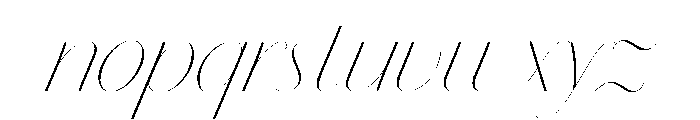 Chiswick Sans Poster Thin Italic Font LOWERCASE