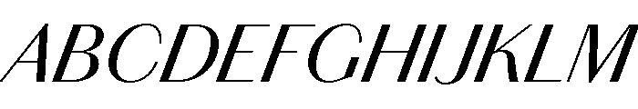 Chiswick Sans Regular Italic Font UPPERCASE