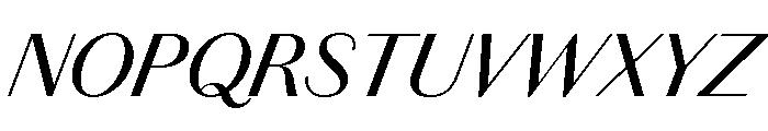 Chiswick Sans Regular Italic Font UPPERCASE
